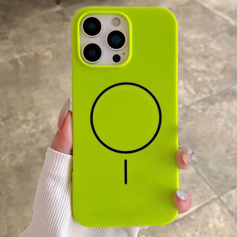 Silicone Matte Magnetic Case For iPhone 16 15 Plus 14 13 12 11 Pro Max For Magsafe Wireless Charging Soft Armor Cover