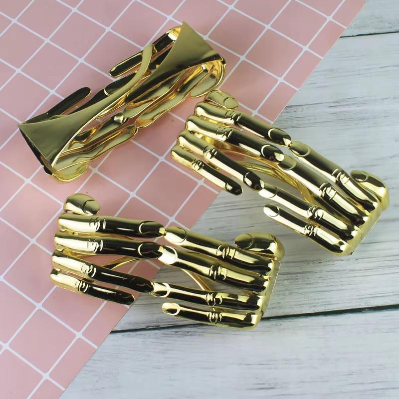 Gold Fingers Glasses Women One Piece Bar for Party Cosplay Extraordinary Fashion Novelty Hand Shape Headgear