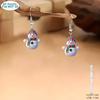 2025 Cartoon Snowman Acrylic Earrings: Festive Christmas Decoration