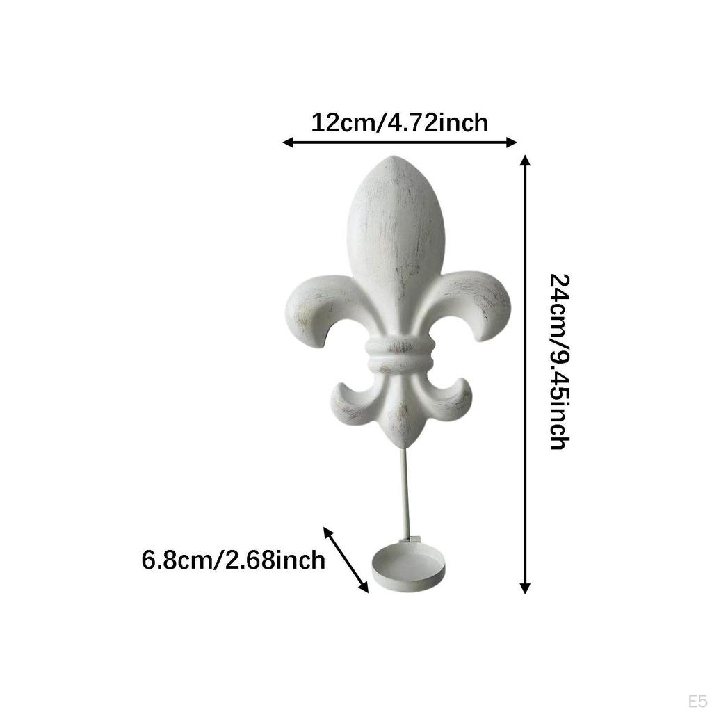 2 Pieces Iron Wall Candle Sconces Rustic Retro Ornament Candleholder Decorative for Bedroom