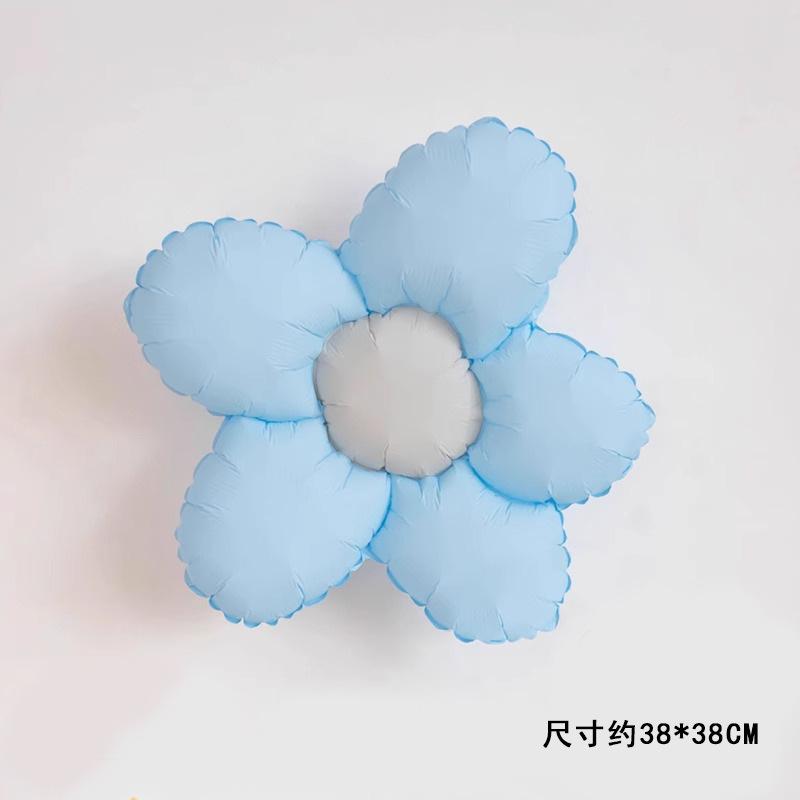 

Подсолнух Смайлик Воздушный шар Украшение на день рождения Композиция Маленький цветок маргаритки День защиты детей Ручка-палочка Фотореквизит Irregular flower maca blue