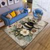 Vintage stationery with bees flowers print Carpet for Living Room Bedroom Sofa Home Decor Rus Non-slip Floor Mat Luxury Gift