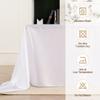 Rectangle Satin Tablecloth Wedding Table Cloth White Black for Party Birthday Events Banquet Decor Home Dinner Tablecloths