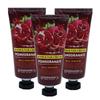 Real Moisture Hand Cream Nail Cream 100g Moisturizing Cream [3 Bottles] & (Pomegranate)