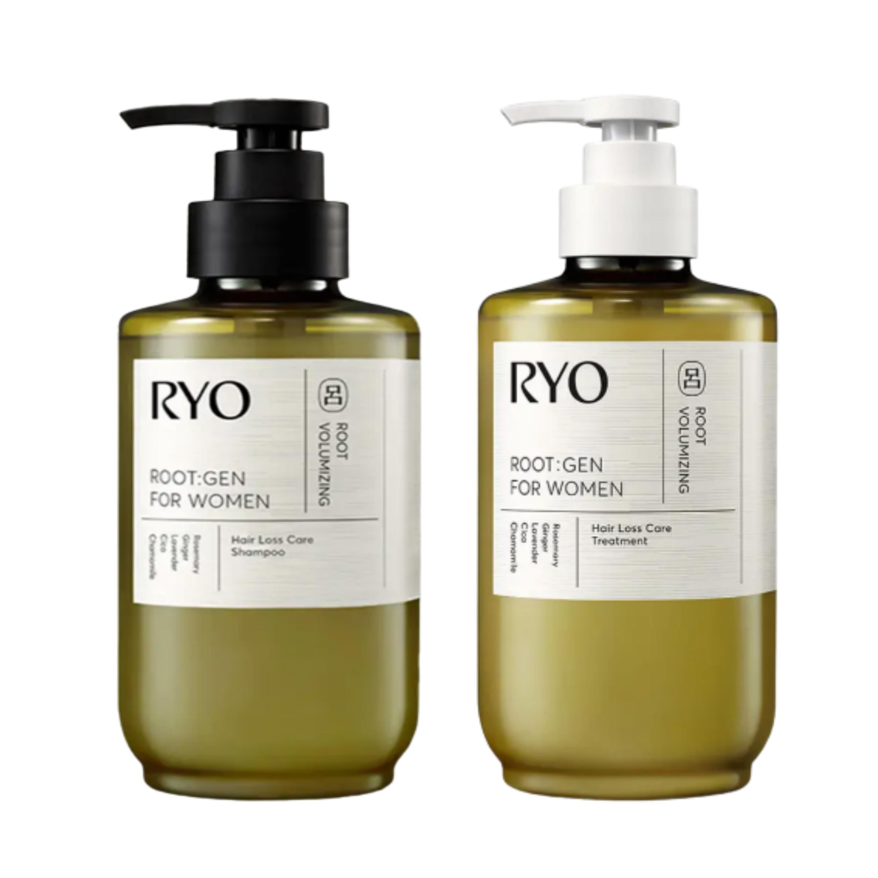 

Ryo Root:Gen Women’s Hair Loss Care Shampoo 353ml + Treatment 353ml Set