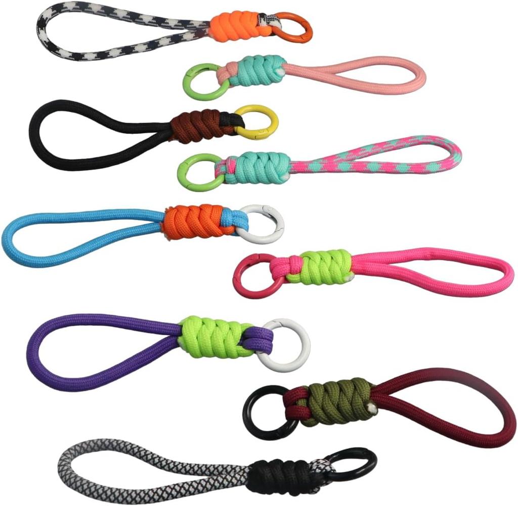 10 packs of woven rope pendants anti-loss multi-purpose wristbands can be used as key chains mobile phone wristbands