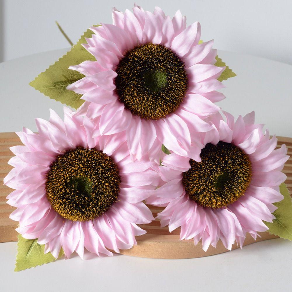 Sunflower Flowers Bouquet Fake Floral Arrangement New Artificial Sunflowers Home Decoration