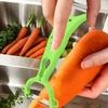 Kartoffelschäler Rutschfest Doppelkopf Lebensmittelreibe Gemüseschäler mit Rutschfestem Griff für Küche für Obst Kartoffeln Karotte