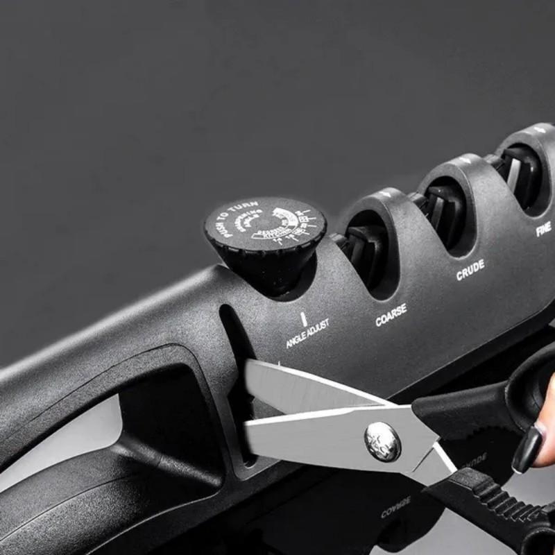 New Upgrade Angle Adjustable Knife Sharpener Professional 4 In 1 Kitchen Knives Grinder Scissors Sharpening Stone Home Tools