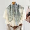 111 mulberry silk georgette 61 square scarf collection spring and autumn women's gift retro high-end silk scarf scarf