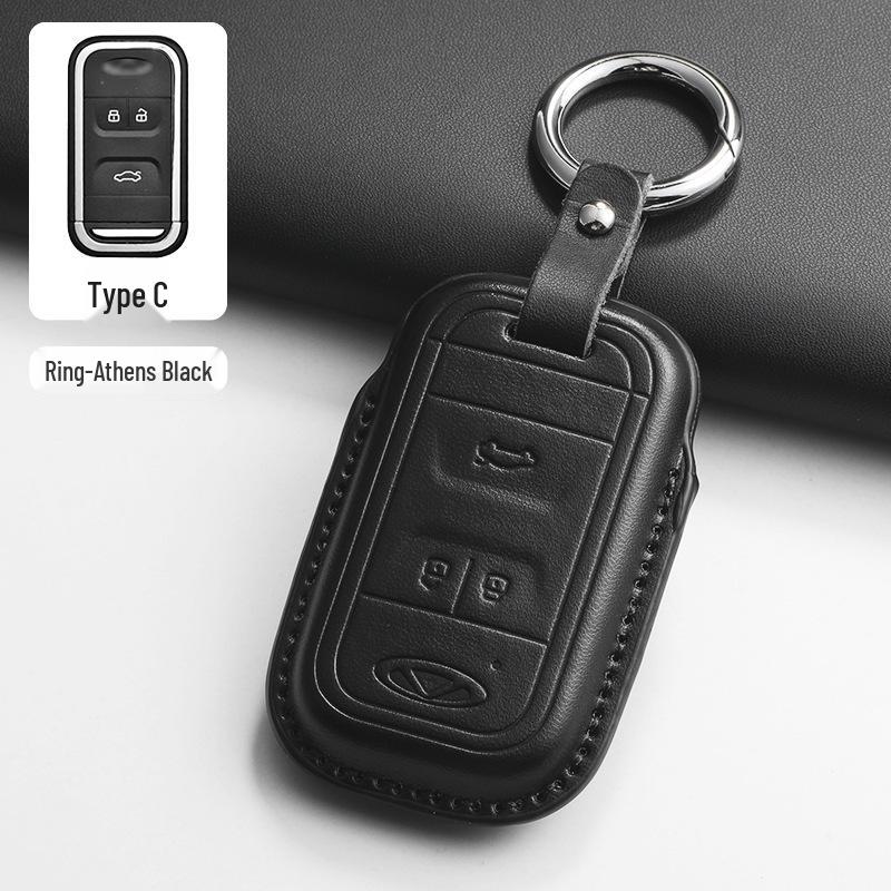 Chery Key Case for Tiggo 8, Tiggo 9, Arrizo 5, Tiggo 7 - Alcantara Key Bag with Buckle