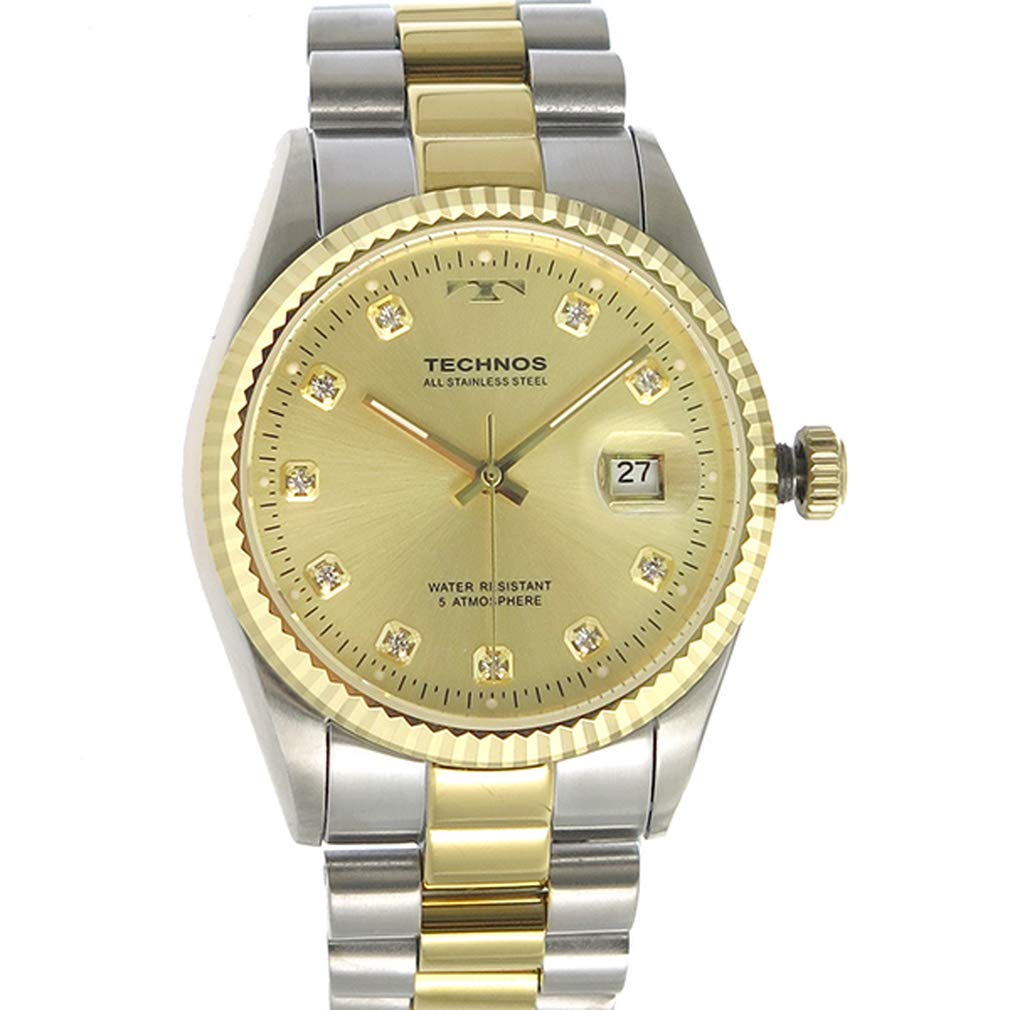 

TECHNOS кварцевые мужские часы T9604TC золото [] [wimp]