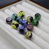 10Pcs DIY Charms Handmade Lampwork Glass Beads Pompon Isolation Beads 14mm For Jewelry Making DIY Pendants Necklace Earrings Accessory