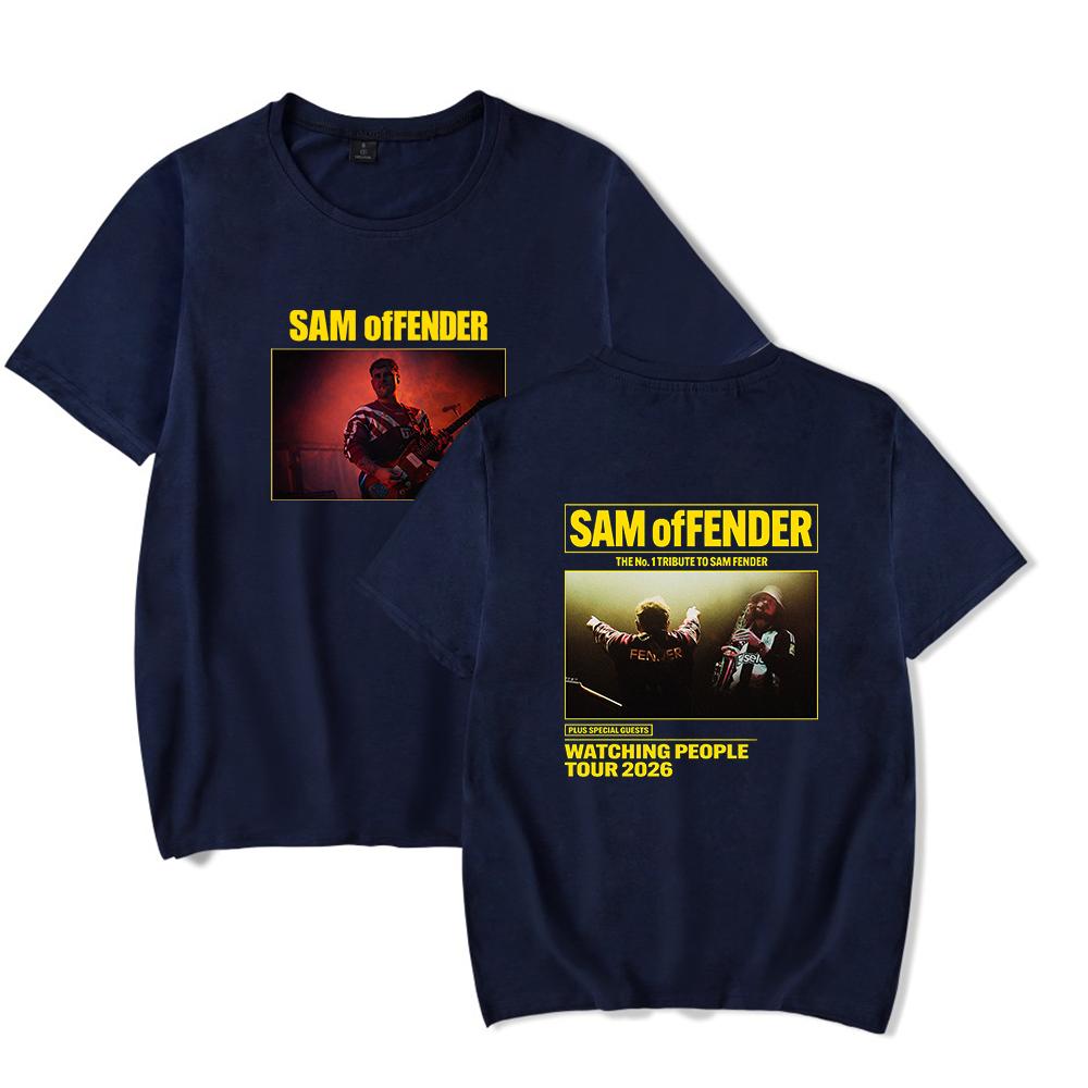 Sam Fender People Watching TOUR 2026 Merch Tshirt 2026 tour Merch Cool Print Tops for Unisex and Women Streetwear S