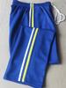 Royal Blue Single-Style School Uniform Pants with Double White Stripes for Primary and Secondary School Students, Straight-Leg Pants, School Pants