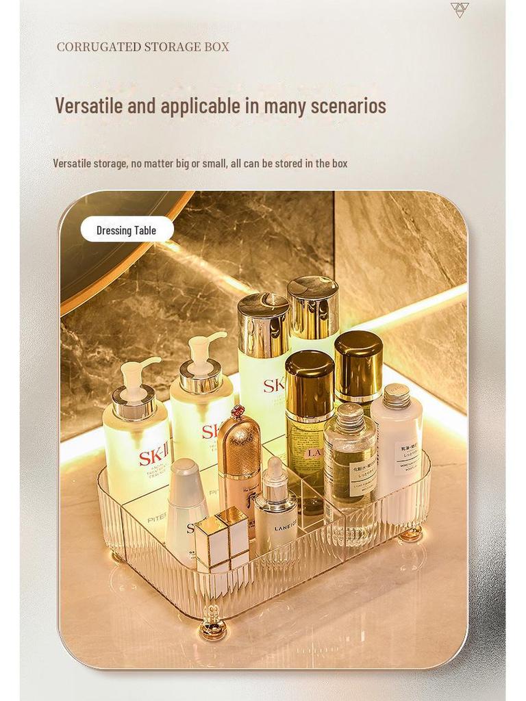 Mehrfach-Gitter Desktop Aufbewahrungsbox für Wohnzimmer - Organisieren Sie Schreibwaren, Fernbedienungen und Kosmetika