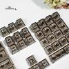 Keycaps Lettere Trasparenti Cristallo Russo 132 Tasti Profilo Originale Keycap PC per Tastiere Meccaniche Layout Retroilluminati RGB