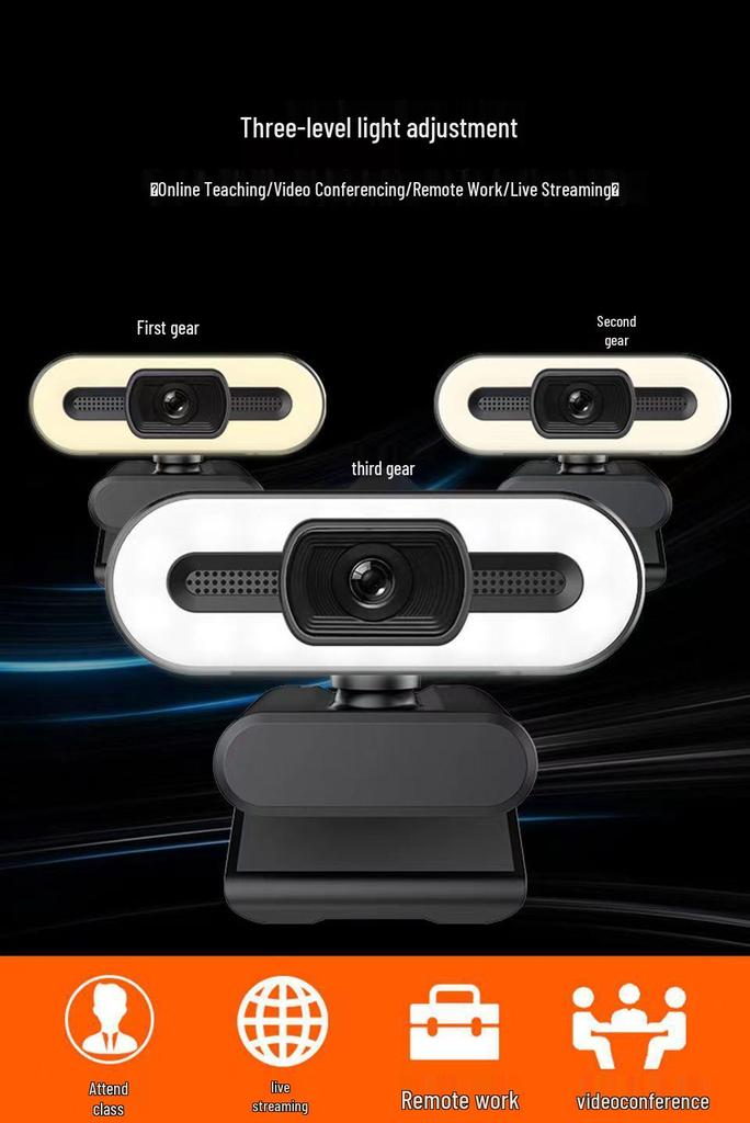 4K HD Webcam for Live Streaming, Video Conferencing, and Online Classes