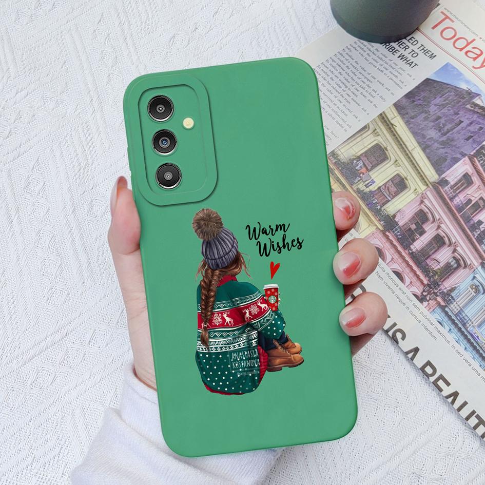 Fall für Samsung Galaxy A31 A51 A14 A13 A04 A03 A02 M13 M23 M32 M54 Süße Mädchen Liebhaber Platz flüssige Weiche stoßfeste Abdeckung für Samsung Paar Fundas