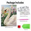 Pearl Painting Kit Swan Flower Theme Painting Art Handmade Diy Home Decoration Painting