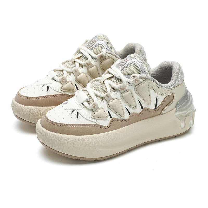Fila Carrot 2 Casual Comfortable Versatile Durable Low-Top Sneakers Women Sneakers Brown White F12W511208FMC