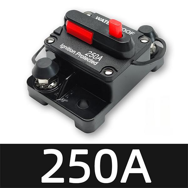 20A to 300A 12V-48V Circuit Breaker Power Protect Fuse Trolling with Reset Waterproof Car Boat 30A 80A 100A 300A Fuse Holders1