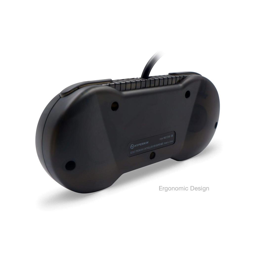 HYPERKIN Scout Premium Controller Controller Black Specially Built Comfortable Retro Pad SNES®/SFC® &
