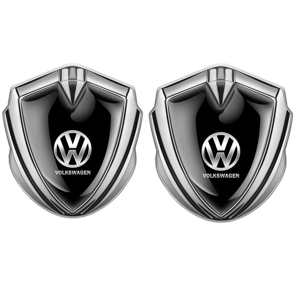 3D Metal Car Fender Body Emblem Shield Sticker Accessories Decor Valve Cap for Volkswagen VW Caddy GTI Bora Passat Touran Beetle