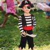 Boy Pirate Costume Cosplay Kids Pirate Accessories Cute Pretend Play Costumes Children Dress up for Halloween Role Play