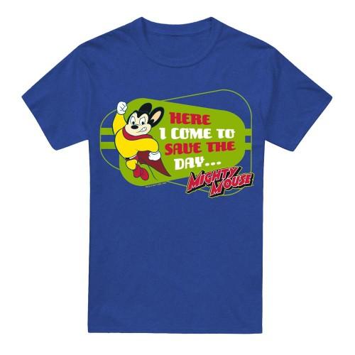Mighty Mouse Unisex Adult Here I Come T-Shirt