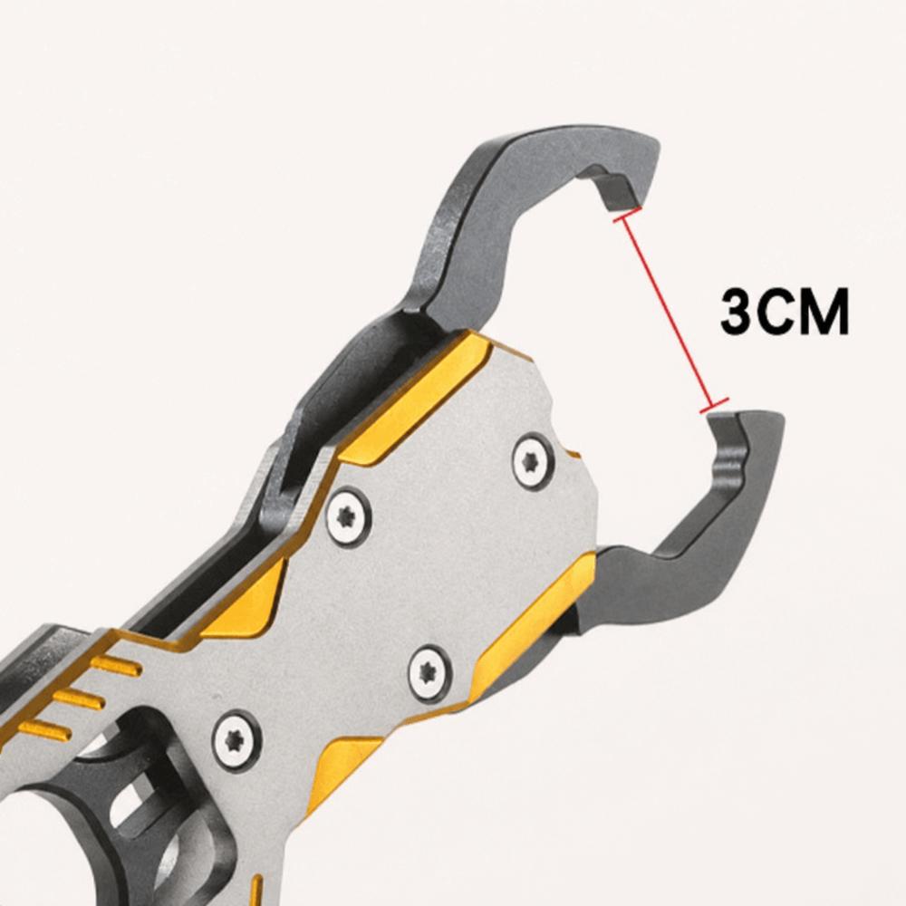 360° Swivel Non-Slip Handle Fish Lip Gripper Aluminum Alloy Fish Holder  Saltwater Fishing