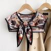 Silk Scarf Shawl for Women - Versatile Double-Layer Neck Protection for Spring, Autumn, and Summer