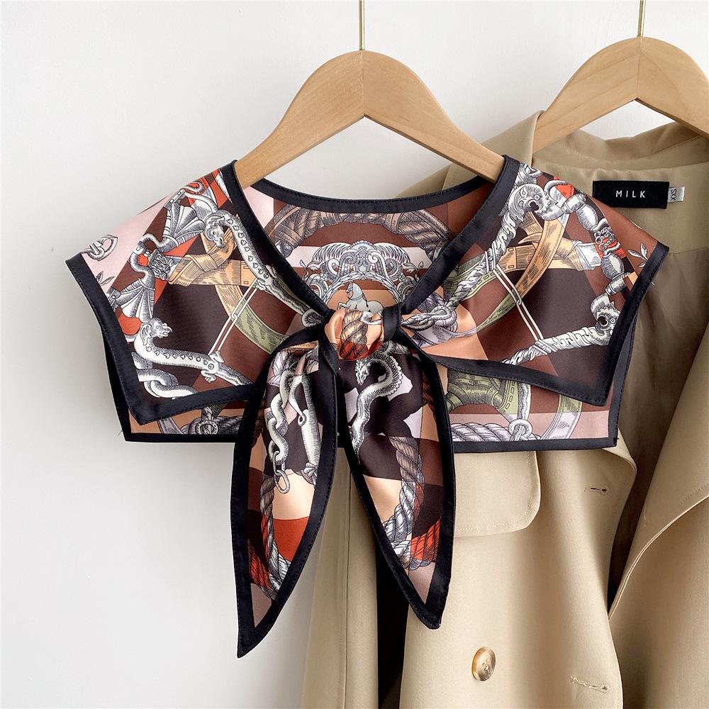Silk Scarf Shawl for Women - Versatile Double-Layer Neck Protection for Spring, Autumn, and Summer