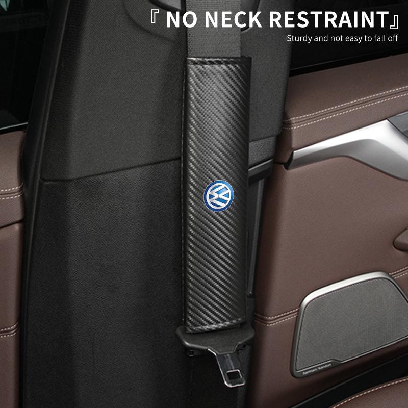Car Seat Belt Shoulder Protector Auto Seatbelt Cover For VW R Scirocco Jetta Beetle Golf Passat Polo Tiguan Sharan Touran BFZ1