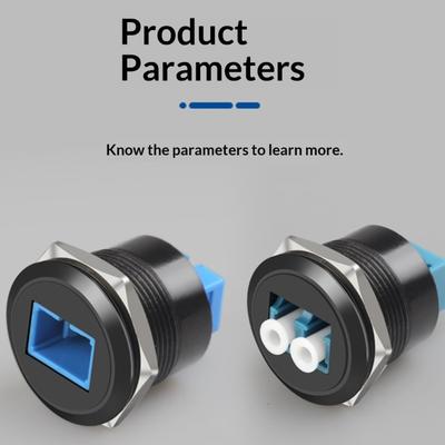 Type C LC Female To Female Fiber Opticals Adapters Socket Panel Module Embedded Design for Networking Signal Stability
