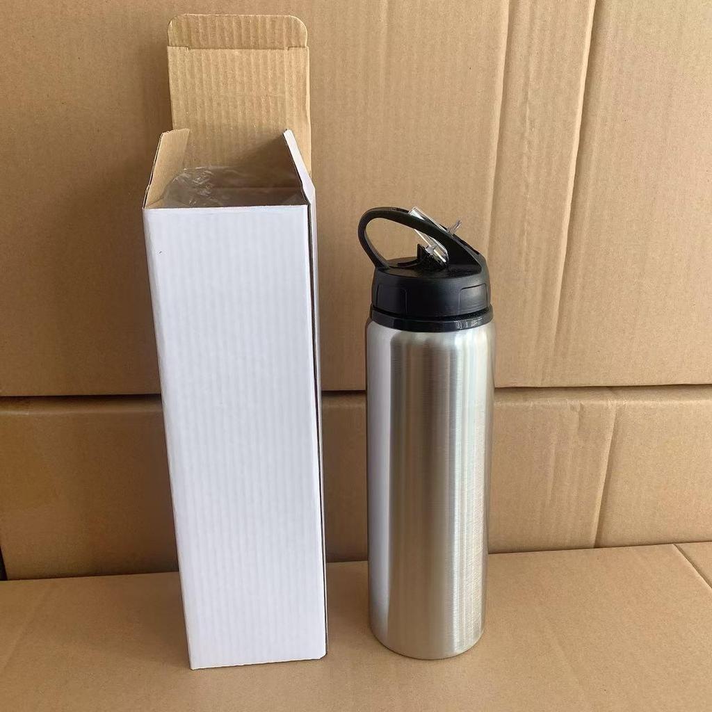 Portable Stainless Steel Sports Water Bottle with Large Capacity and Narrow Mouth