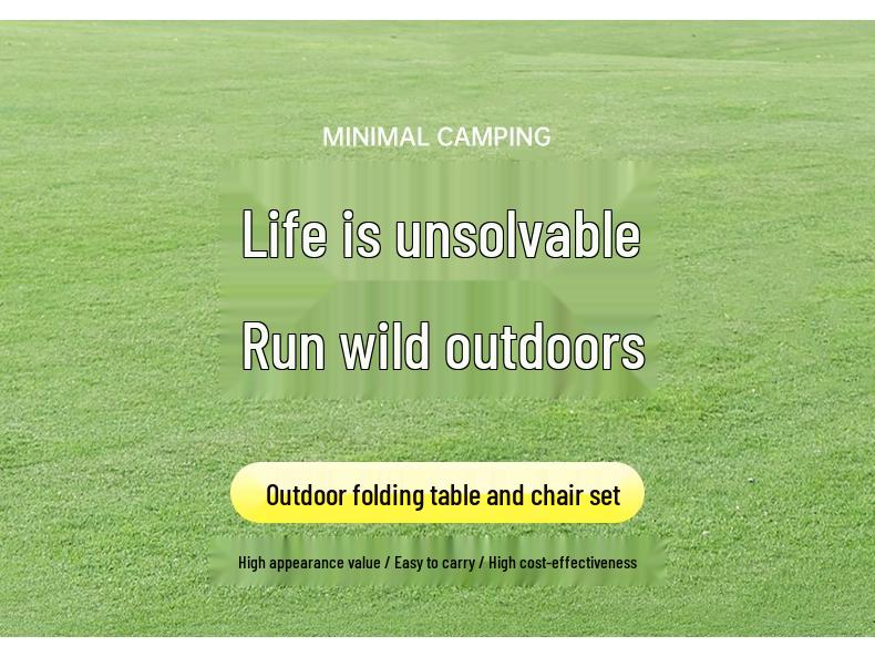 Portable Folding Table and Chair Set for Camping, Picnics, Beach, Barbecue, Car, or Sketching