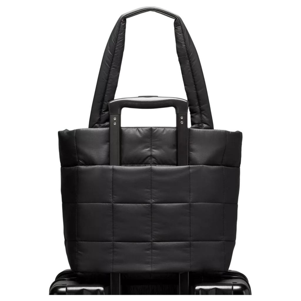 Lululemon Gesteppt 12L Mode Lässig Reißverschluss Tragetasche Damen Tragetasche Schwarz LW9FKAS-0001