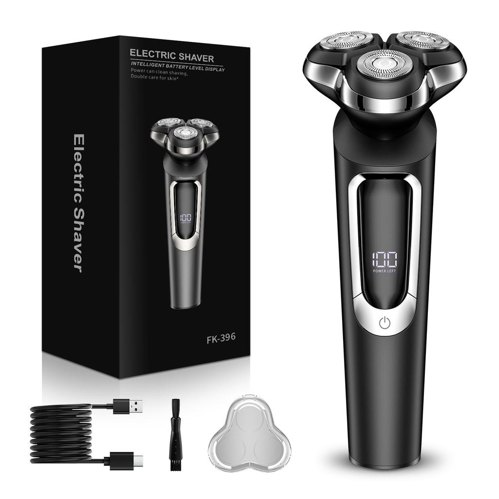 Elektrorasierer für Männer, Verbessertes Elektrorasierer für Männer, USB-C Wiederaufladbar, Nass- & Trockenrasierer mit Aufklappbarem Trimmer