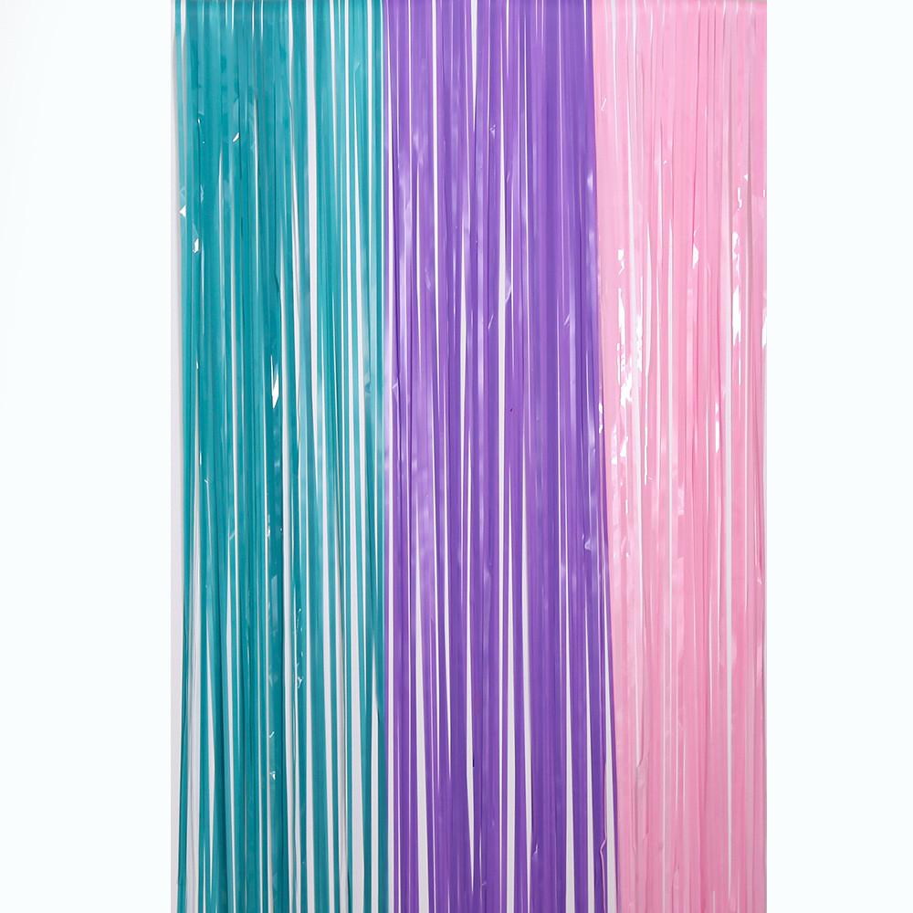 Stunning Rain Macaron Curtain In Blue Purple And Pink For Elegant Arrangements Party
