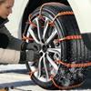 Snow Chains 5 Piece Tyre Traction Grips Snow Tire Chains For Suv Truck Pickup Van Sedans 165-275mm Winter Driving