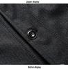 Men's Plus Velvet Turn-Down Collar Jacket for Middle-Aged and Elderly - Thick Autumn/Winter Business Coat