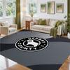 Derby County Football Design Crystal Velvet Rug Soft Decorative Mat for Bedroom Entrance