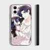 Black Killer W-Whale Baby Korean Comic Phone Case For IPhone 17 Air 16 15 14 13 Pro Max 11 12 Black Silicone Cover