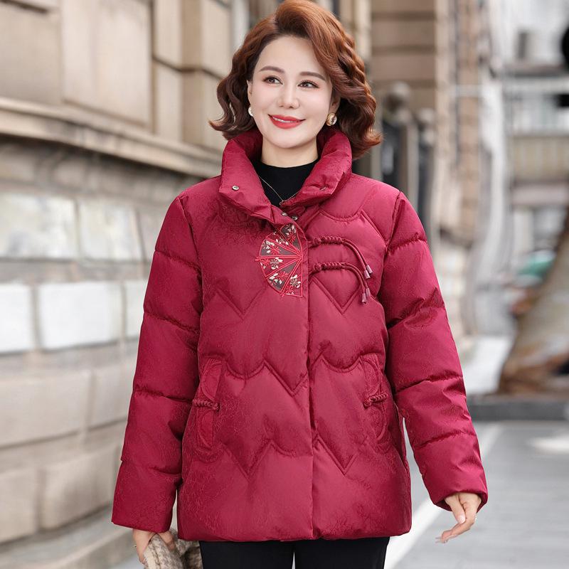 

Women s Winter Stand Collar Velvet Cotton Jacket - Windproof, Warm, Loose Fit Outerwear 2XL (Recommended 105-120 lbs)