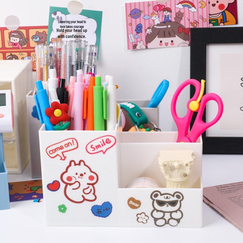 Minimalist Japanese Multi-Use Pen and Cosmetic Organizer Box