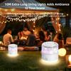 10M Waterproof LED Camping Light Strip, Recyclable Atmosphere Light Belt for Tent, Outdoor Garden & Indoor Room Decor