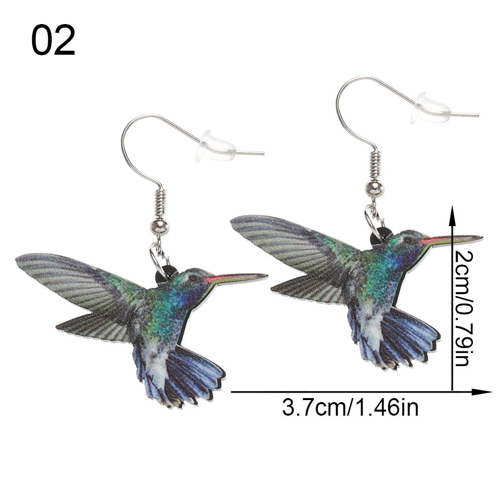 Fashion Acrylic Parrot Animal Jewelry Eardrop Bird Earrings Earbob