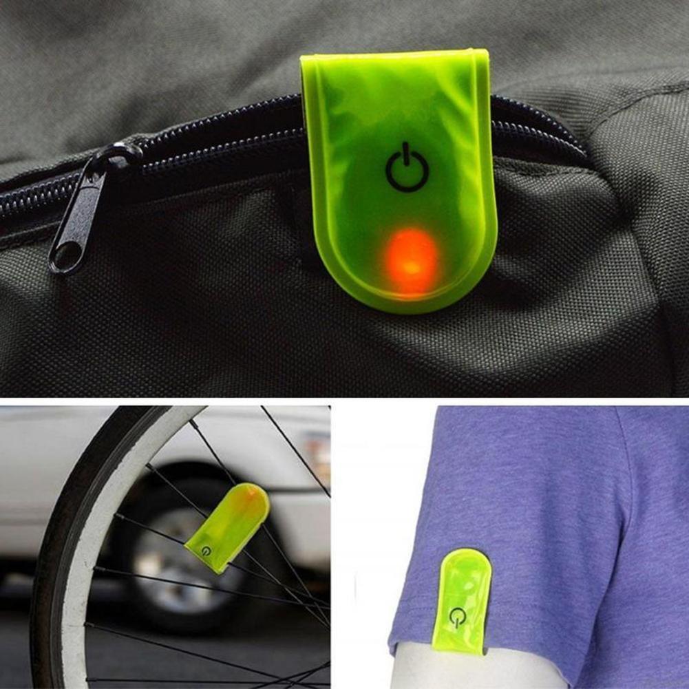1Pc Outdoor Sports LED Safety Light Reflective Magnetic Clip On Strobe Reflector Warning Clip Night Running Shoes Collar Lamp