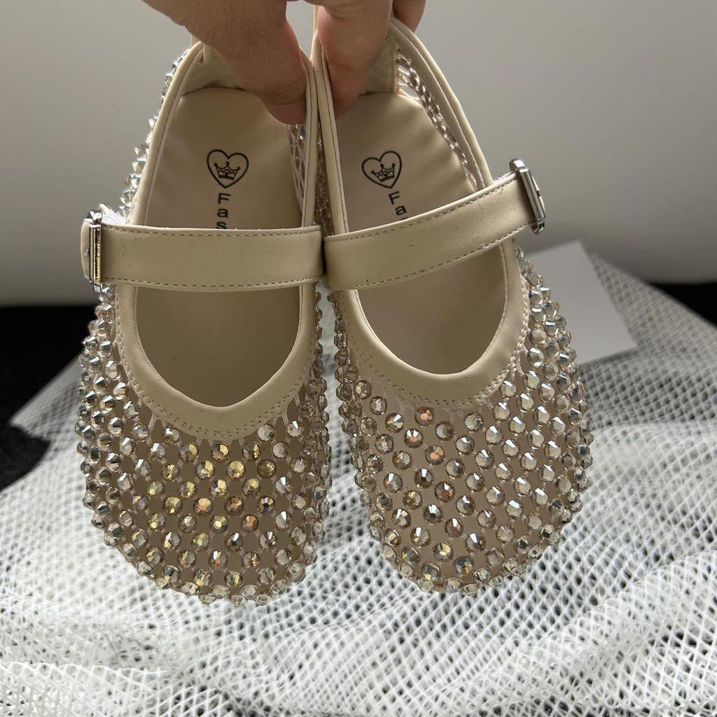 Sandali Principessa con Strass da Bambina - Estivi Traspiranti, Suola Morbida